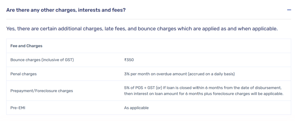 Prefr Charges details prefr site by fincoast